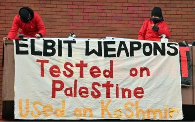 La iniciativa de Palestine Action tumba seguros que cubrían el 80% de armas de tierra israelíes y de drones Silencio mediático de la huelga de hambre de quienes sufren prisión por su acción contra el genocidio